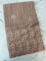 Soft Tissue kota embroidery saree MSK4660 DustyPink