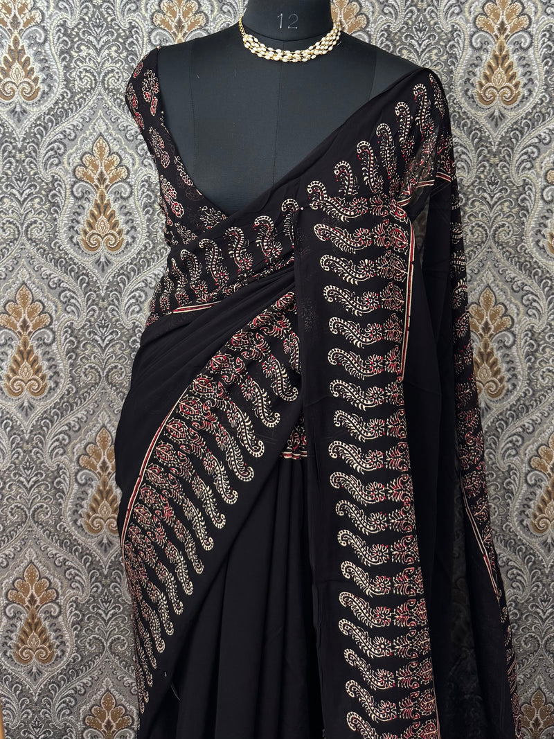 Pure Georgette saree MGS76