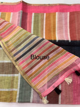 Digital printed semi Linen Saree MLS615- 35