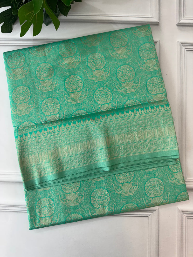 Premium Pastel soft silk Saree - MKP990 SeaGreen