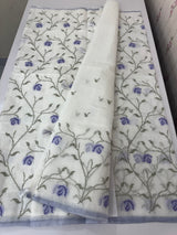 Soft Netkota saree with cross stitch embroidery MSH210(5)