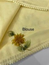 Kota saree with Digital Floral Print with Sequin Embellishment MS14953 PastelYellow