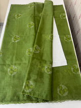 Semi Organza saree with embroidery - MSH375