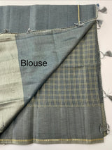 Tussar mix Semi silk saree with small zari weaving MSS8925