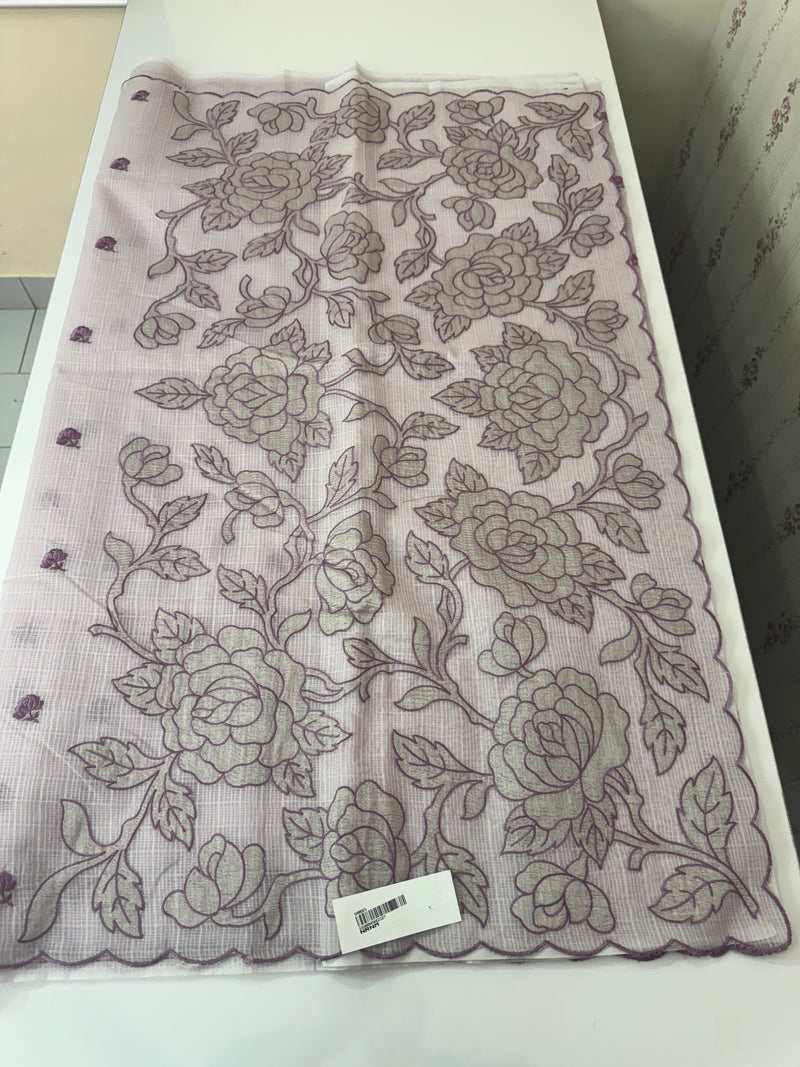 NetKota Applique work saree  MS6798- DuskyMauve
