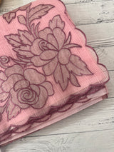 NetKota Applique work saree  MS6798- Pink