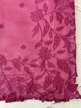 Blended Satin finish Tussar silk saree with applique work- MS8178