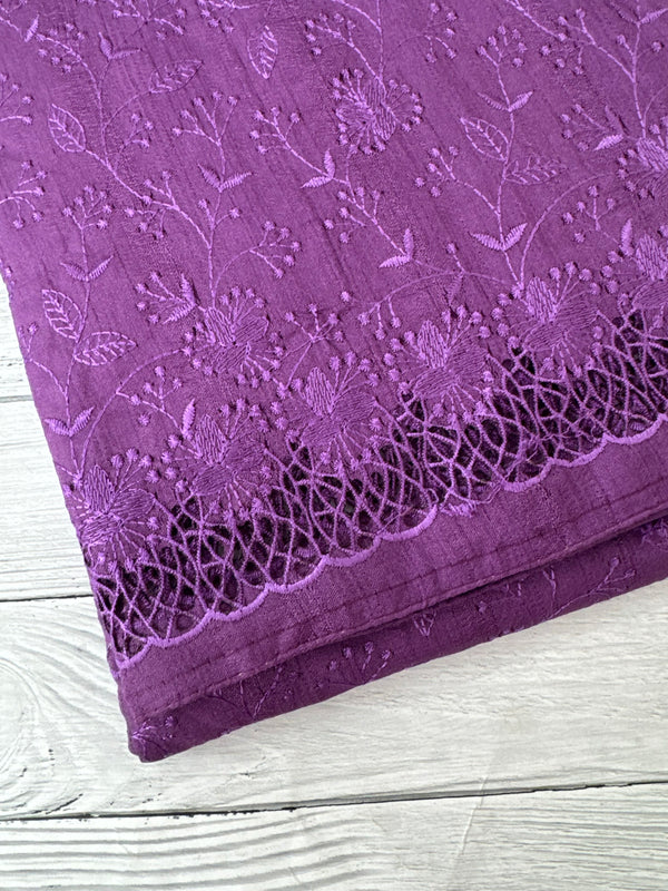 Cutwork Blended Jute - tussar saree MTS9079