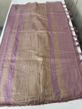 Fancy Chanderi silk saree with blouse MFC217
