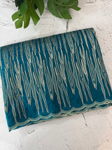 Semi soft Organza saree with zari thread work MSB8433 - Teal