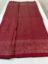 Chiffon saree with foil prints - MS7611