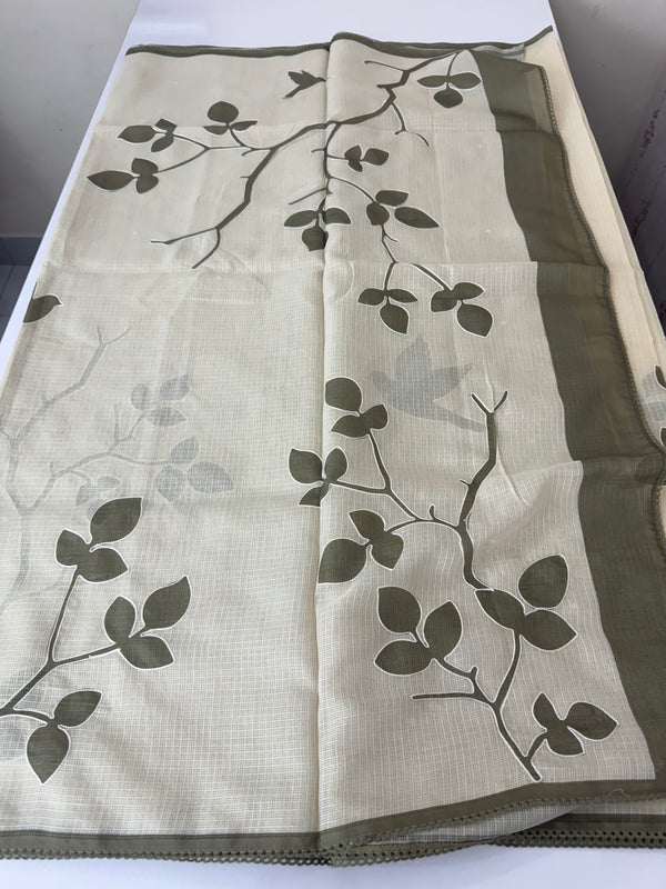 Pure soft kota silk saree with digital prints  MS19065