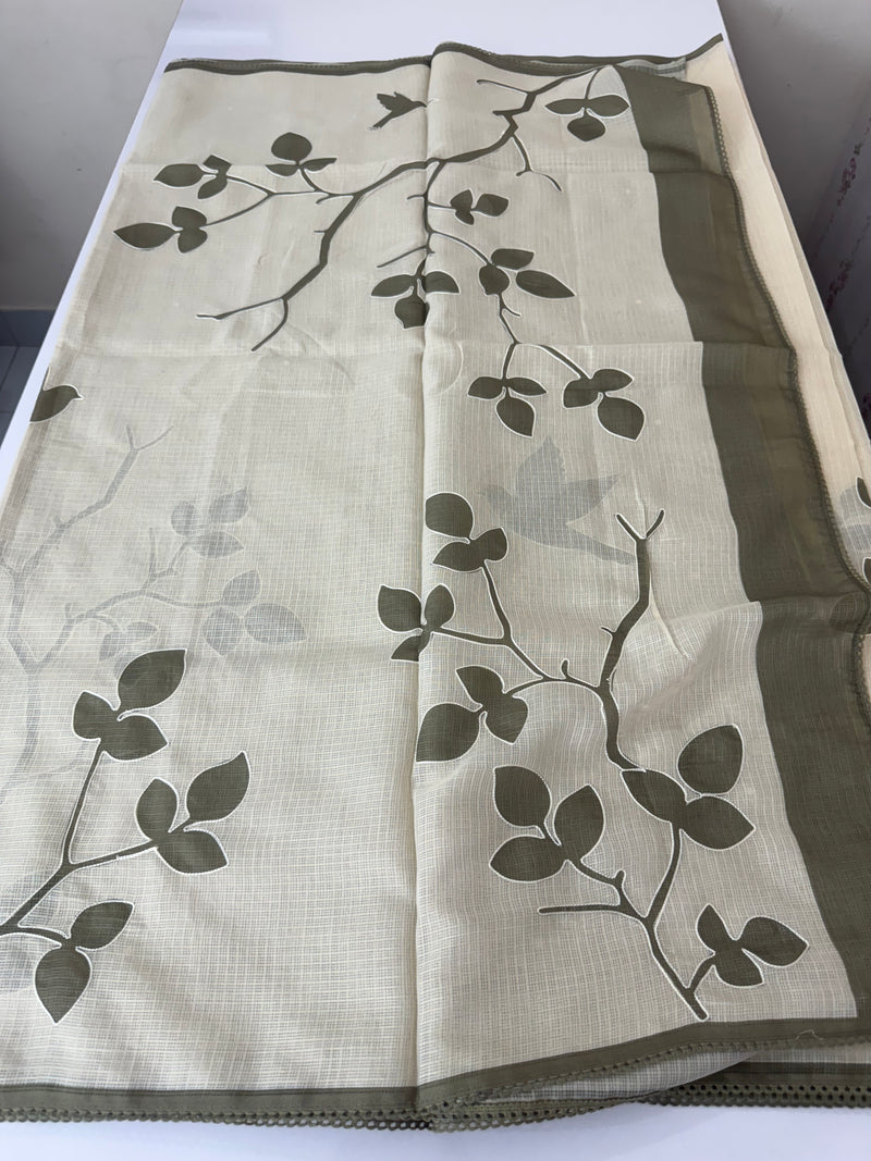 Pure soft kota silk saree with digital prints  MS19065