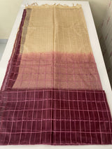 Semi Organza saree with checks - MSD634 (10)
