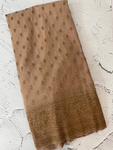 Semi banarasi Khaddi Georgette saree - MS1499 Beige