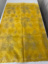 Soft Organza saree with thread work - MSH910 Yellow