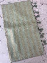 Fancy Chanderi silk saree with blouse MFC218 Pastel MintGreen