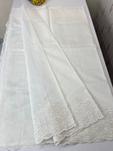 NetKota Applique work saree  MS6798- White
