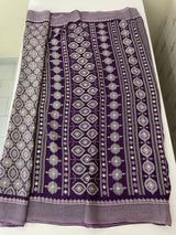 Semi modal silk saree with mirror work - MMB501 Purple