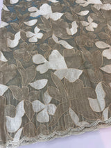 Organza saree with thread work- MC318