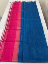 Semi silk saree with contrast borders MSS433