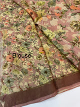 Pure tussar silk saree with blouse- MTSB5