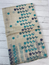 Jamdani silk Cotton Saree with blouse MS12551
