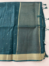 Tussar mix Semi silk saree with small buttas MSS8930
