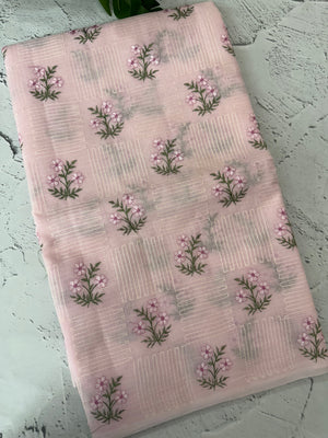 Netkota embriodery saree MS1496 BabyPink