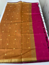 Maheshwari silk cotton saree with zari weaving MMJ764