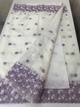 Soft Organza saree with embroidery borders - MCW895