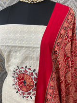 Hakoba unstitched salwar set - 6