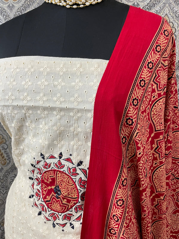 Hakoba unstitched salwar set - 6