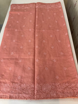 Malai chanderi saree with embroidery work MSM890