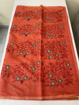 Soft silk cotton saree with embriodery MS8678