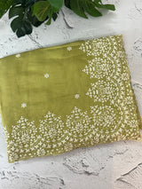 Soft Chanderi saree with  embroidery borders- MCK77