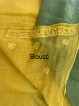 Pure Mul chanderi saree with hand chikankari work - MSM511 (3)