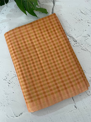 Semi silk saree with check weaving MSS8923
