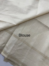 Soft silk saree with zari weaving  MSG6162 PearlCream
