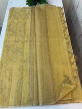 Kota Tissue Silk applique work saree MS49811 - DuskyYellow