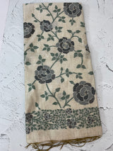 Jamdani silk Cotton Saree with blouse MS12552