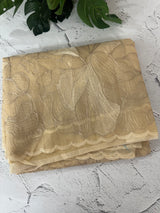 Semi organza saree with thread work - MSH910  Beige