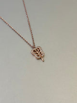 Elara 92.5 RoseGold Necklace EL271