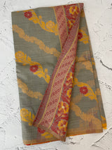 Jamdani silk Cotton Saree with thread work  MSJ790