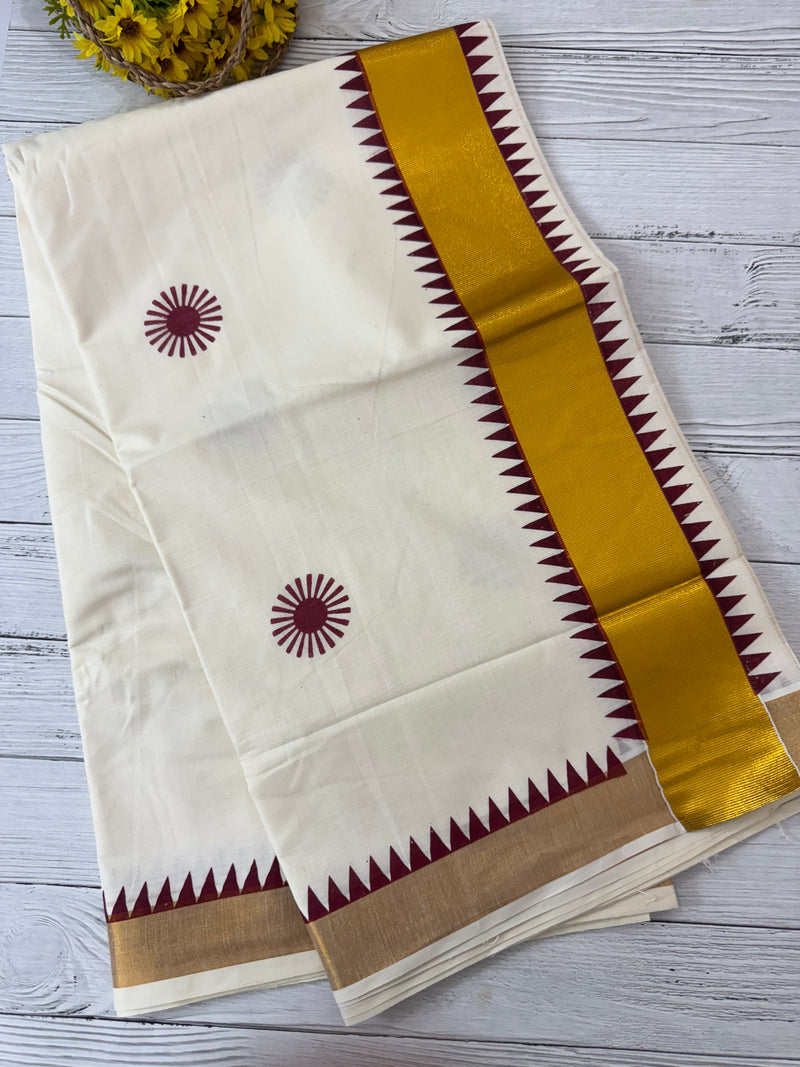 Kerala cotton saree