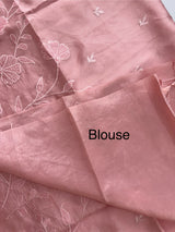 Tussar finish soft silk saree with thread embroidery MTS569