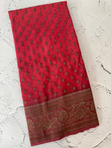 Semi banarasi Khaddi Georgette saree - MS1499 BrightPeach