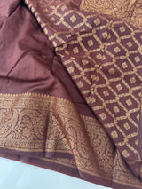 Banarasi warm silk saree with brocade blouse MS12165 Maroon