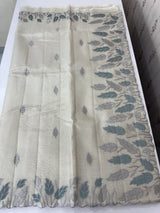 Tissue silk saree with applique work  MSH105