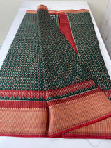 Semi silk saree with zari border MS99789